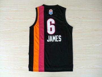 Camiseta James #6 Heats ABA Negro