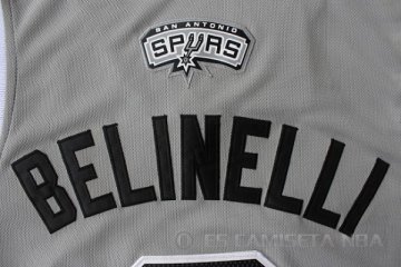Camiseta Belinelli #3 San Antonio Spurs Gris