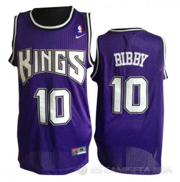 Camiseta Bibby #10 Sacramento Kings purpura