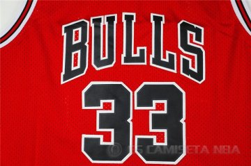 Camiseta Retro Pippen 97-98 #33 Chicago Bulls Rojo