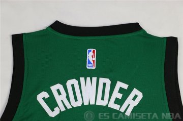 Camiseta Crowder #99 Boston Celtics Borde DE Color Verde Oscuro