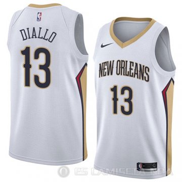 Camiseta Cheick Diallo #13 New Orleans Pelicans Association 2018 Blanco