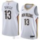 Camiseta Cheick Diallo #13 New Orleans Pelicans Association 2018 Blanco