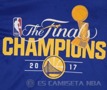 Camiseta Curry #30 Golden State Warriors Campeon Final 2017 Azul