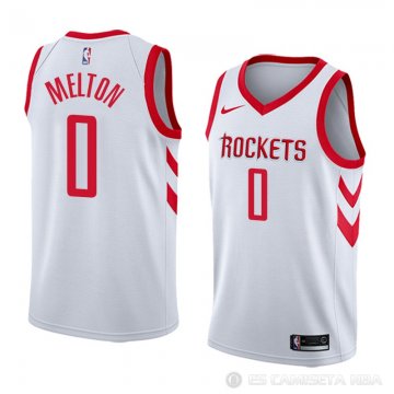 Camiseta De\'anthony Melton #0 Houston Rockets Association 2018 Blanco