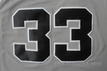 Camiseta Diaw #33 San Antonio Spurs Gris