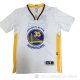Camiseta Durant #35 Golden State Warriors Autentico Manga Corta Blanco