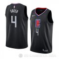 Camiseta Jamychal Green #4 Los Angeles Clippers Statement 2019 Negro