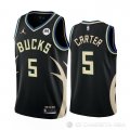 Camiseta Jevon Carter #5 Milwaukee Bucks Statement 2022-23 Negro