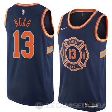 Camiseta Joakim Noah #13 New York Knicks Ciudad 2018 Azul