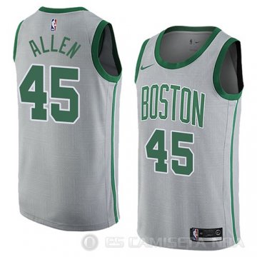 Camiseta Kadeem Allen #45 Boston Celtics Ciudad 2018 Gris
