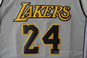 Camiseta Kobe Bryant2 #24 Los Angeles Lakers Gris