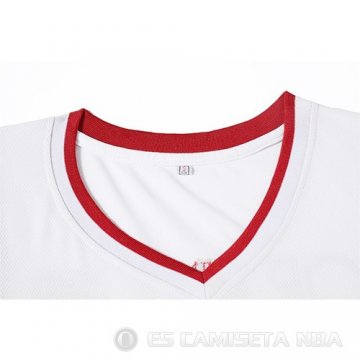 Camiseta Kristaps Porzingis #6 Latvija Blanco