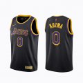 Camiseta Kyle Kuzma NO 0 Los Angeles Lakers Earned 2020-21 Negro