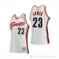 Camiseta LeBron James #23 Cleveland Cavaliers Nino Mitchell & Ness 2003-04 Blanco