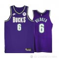 Camiseta Luca Vildoza #6 Milwaukee Bucks Classic 2022-23 Violeta