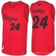 Camiseta Mason Plumlee #24 Portland Trail Blazers Navidad 2016 Rojo