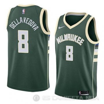 Camiseta Matthew Dellavedova #8 Milwaukee Bucks Icon 2018 Verde