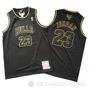 Camiseta Michael Jordan #23 Chicago Bulls Retro 1997-98 Negro