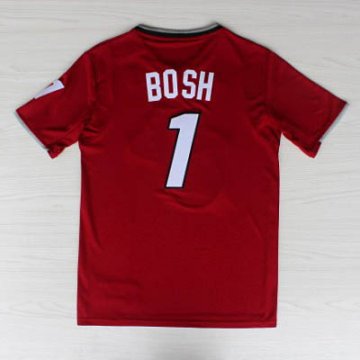 Camiseta Bosh #1 Heats 2013 Navidad Rojo