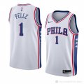 Camiseta Norvel Pelle #1 Philadelphia 76ers Association 2017-18 Blanco