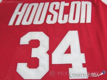 Camiseta Olajuwon #34 Houston Rockets Rojo