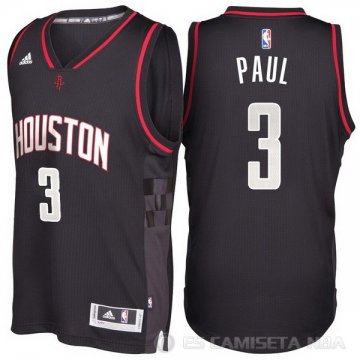 Camiseta Paul #3 Houston Rockets Negro
