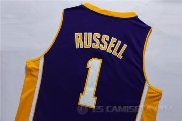 Camiseta Russell #1 Los Angeles Lakers Purpura