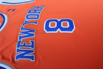 Camiseta Smith #8 New York Knicks Naranja