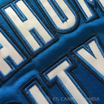 Camiseta Westbrook #0 Oklahoma City Thunder Autentico 2014-15 Azul
