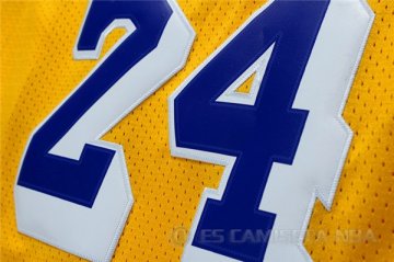 Camiseta retro Bryant #24 Los Angeles Lakers Amarillo
