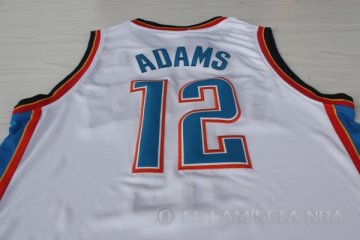Camiseta Adams #12 Oklahoma City Thunder Blanco