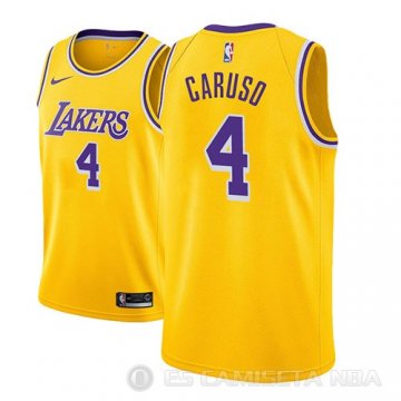 Camiseta Alex Caruso #4 Los Angeles Lakers Icon 2018-19 Oro