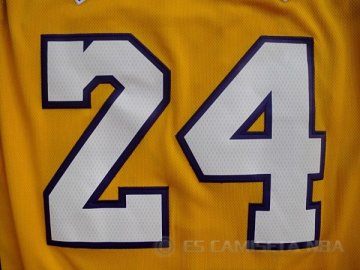 Camiseta Bryant #24 Los Angeles Lakers Amarillo