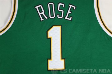 Camiseta Rose #1 Chicago Bulls Verde