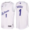 Camiseta Christmas Day Los Angeles Lakers Russell #1 Blanco 2016