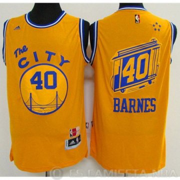 Camiseta Barnes #40 Golden State Warriors Amarillo