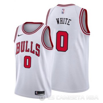 Camiseta Coby White #0 Chicago Bulls Association 2019-20 Blanco