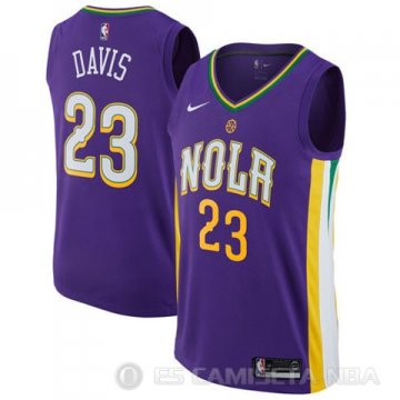 Camiseta Davis #23 New Orleans Pelicans Ciudad 2017-18 Violeta
