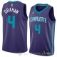 Camiseta Devonte Graham #4 Charlotte Hornets Statement 2018 Violeta