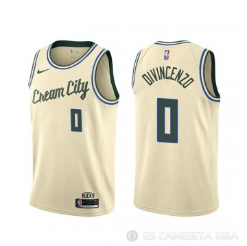 Camiseta Donte Divincenzo #0 Milwaukee Bucks Ciudad Crema