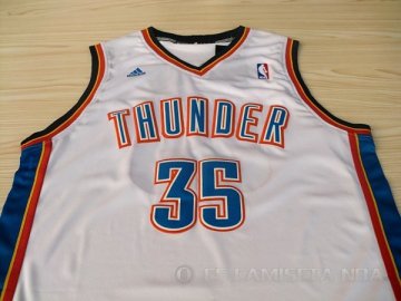 Camiseta Durant #35 Oklahoma City Thunder Blanco