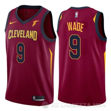 Camiseta Dwyane Wade #9 Cleveland Cavaliers 2017-18 Rojo