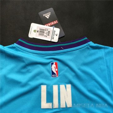 Camiseta Retro Lin #7 Charlotte Hornets Verde