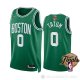 Camiseta Jayson Tatum #0 Boston Celtics Icon 2022 NBA Finals Verde