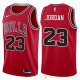 Camiseta Jordan #23 Chicago Bulls Autentico 2017-18 Rojo