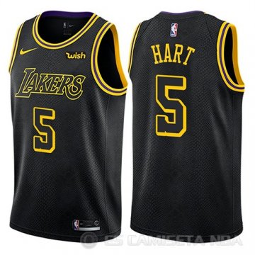 Camiseta Josh Hart #5 Los Angeles Lakers Ciudad 2018 Negro