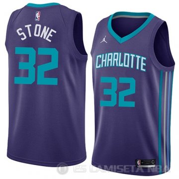 Camiseta Julyan Stone #32 Charlotte Hornets Statement 2018 Violeta