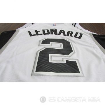 Camiseta Kawhi Leonard #2 San Antonio Spurs 2017-18 Blanco