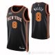 Camiseta Kemba Walker #8 New York Knicks Ciudad 2021-22 Negro